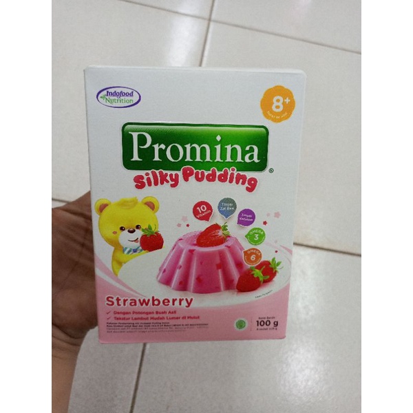 Promina Silky Pudding Strawberry 100g