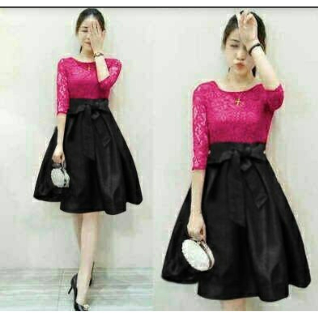 [VLFK] Dress Korea / Dress Casual Wanita / Dress Wanita Terbaru / Dress Natal / Dress