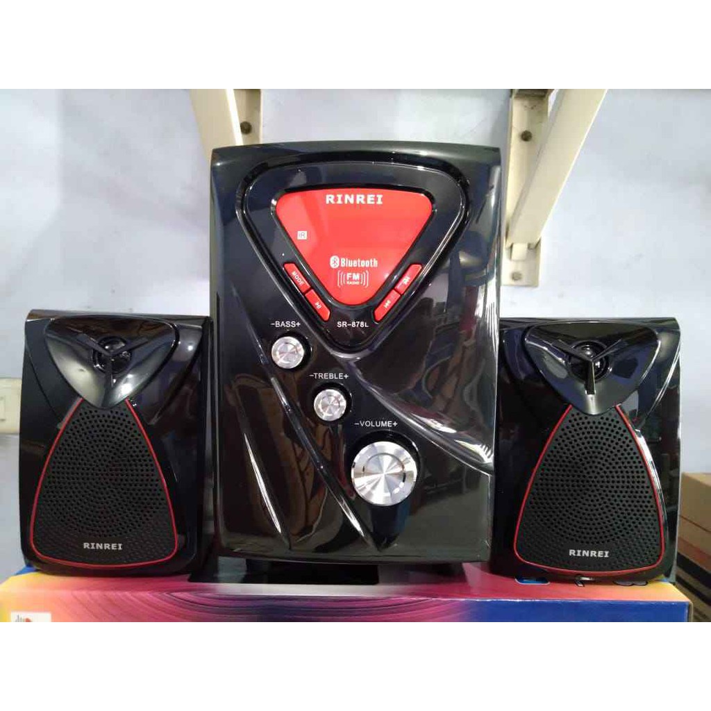 Speaker Rinrei SR-878L Speaker Bluetooth Speaker Multimedia 2.1 Super Bass RINREI SR 878L COD Murah Kemana Saja | FMS