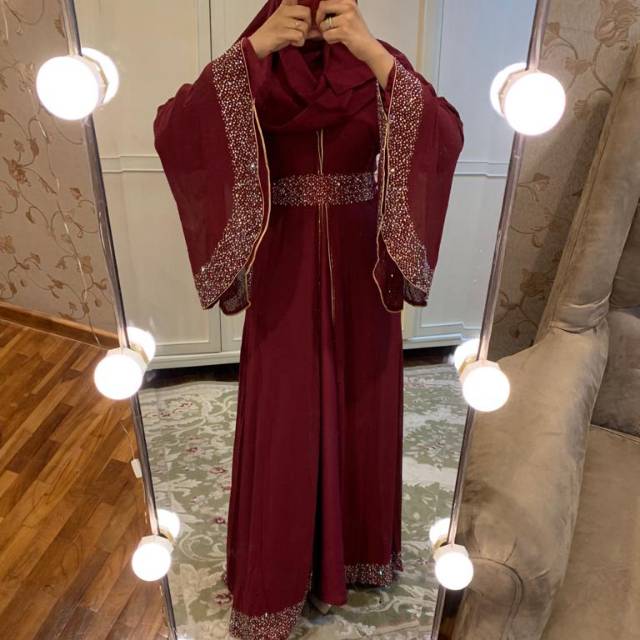 Jalabiya Dubai Maroon