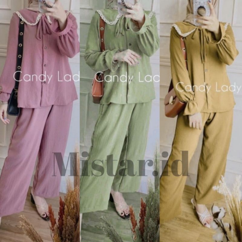 ELMON ONE SET RAYON CRINKLE RENDA