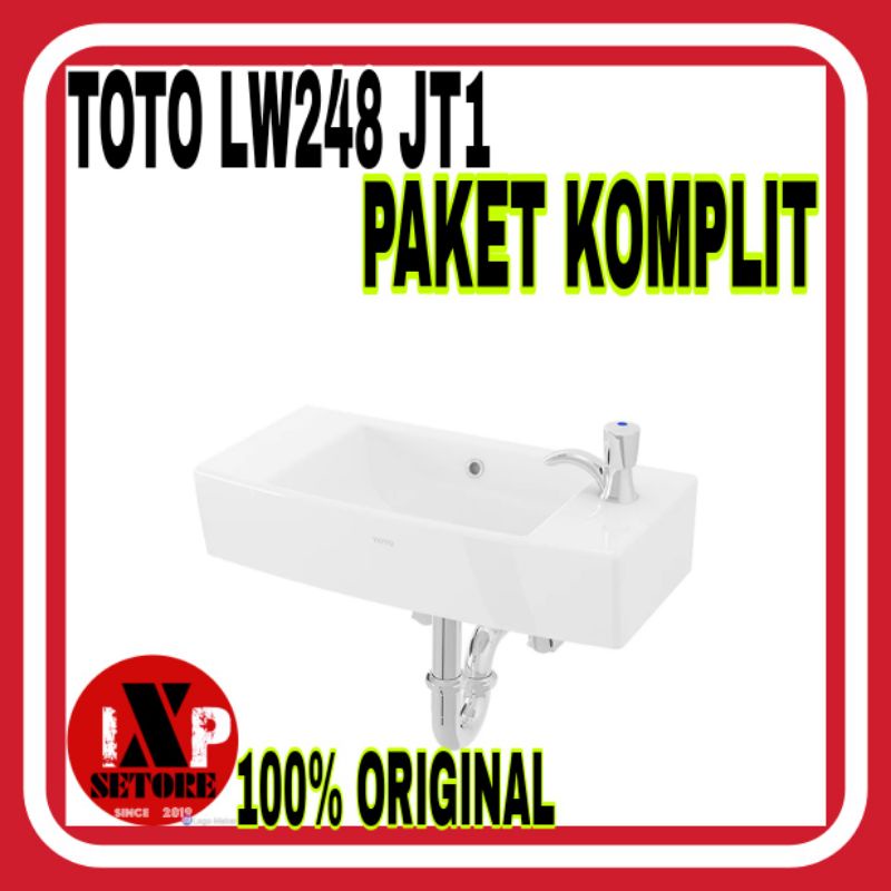 Jual Wastafel Kotak Toto Original 100 Lw 248 Jt1 Komplit Westafel Cuci Tangan Kelengkapan Lokal 5389