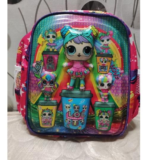 Lagi Tren.. Tas anak sekolah TK boba / ukuran TK cewe perempuan /tas terlaris /  / tas lampu led / b