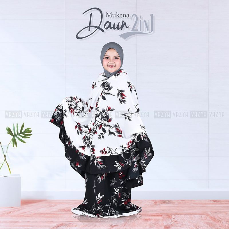 Mukena Motif Daun 2in1 Anak