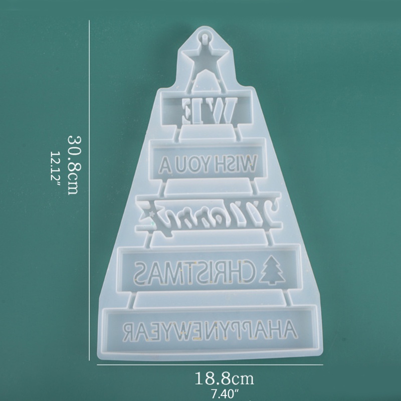 Cetakan Resin Bentuk Pohon Natal Untuk Membuat Perhiasan Liontin