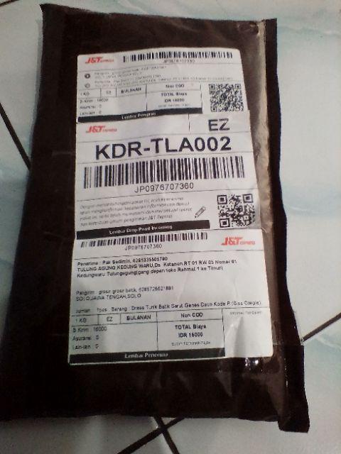 Dress Tunik Batik Serut Genes Daun Kode P (bisa Couple)