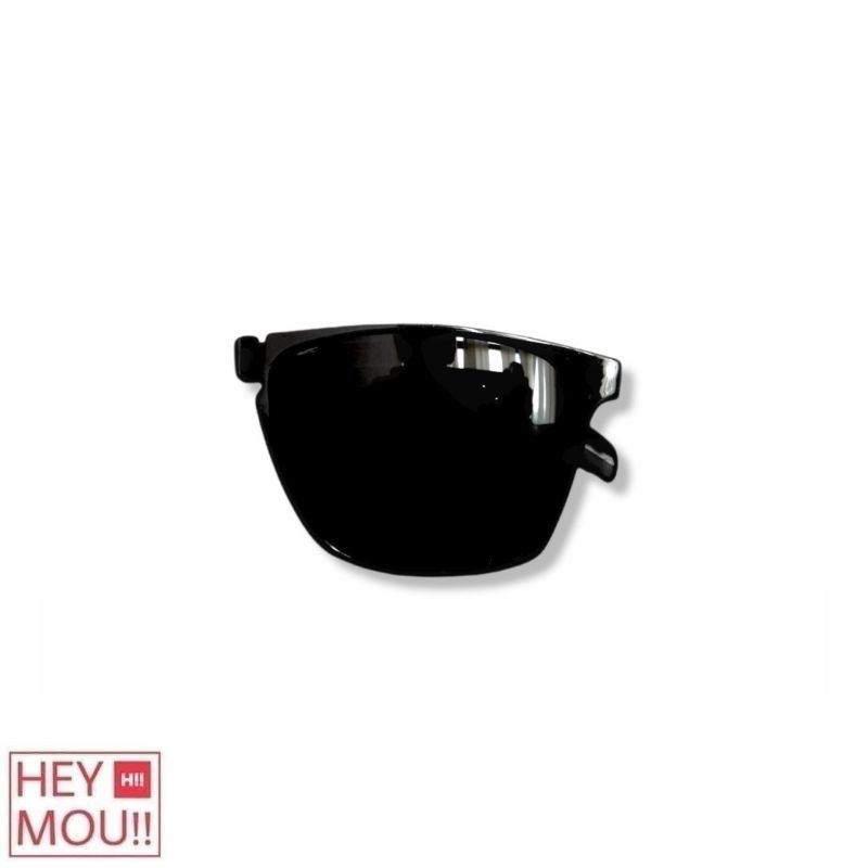 KACAMATA WAYFARER FOLDING (LIPAT) BLACK GLASSES - BLACK GLOSSY FRAME HEYMOU