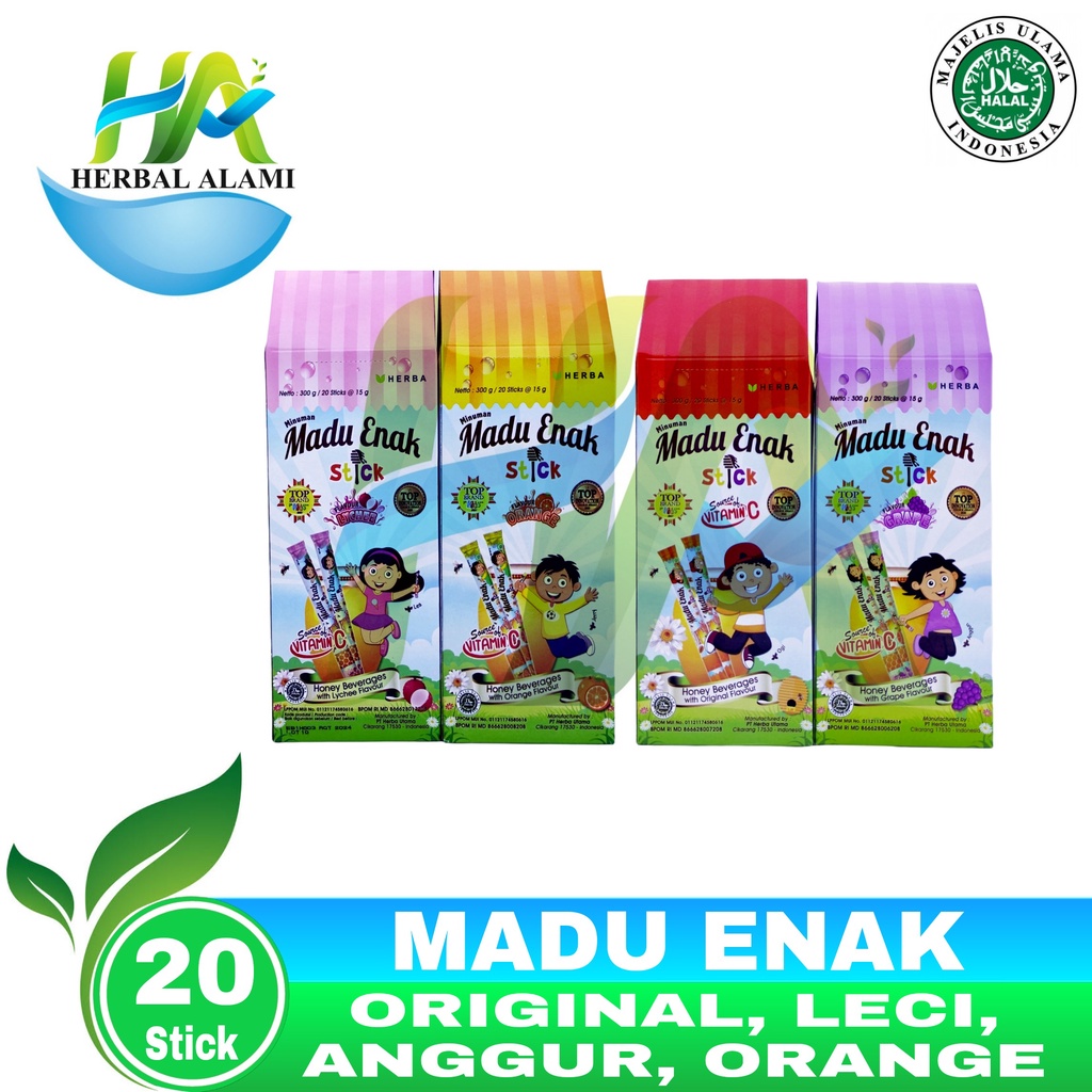 MADU ENAK Stick Minuman Madu Rasa Isi 20s x 15gr