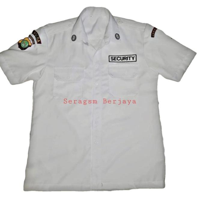 Seragam Satpam PDH baju putih hightwist PRAKTIS