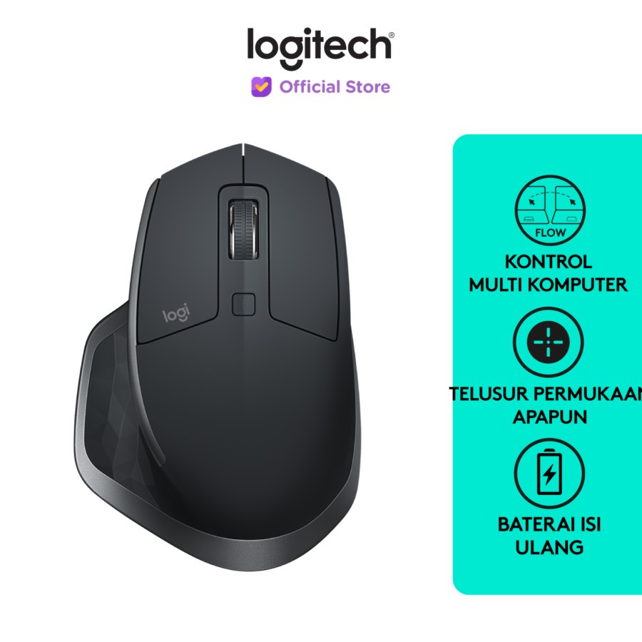 Logitech MX Master 2S Mouse Wireless Bluetooth for Power User