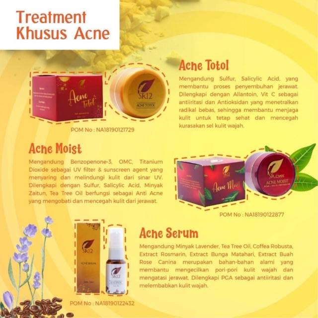 SR12 Acne Moist Day Cream Krim Ampuh BPOM Memudarkan Bekas Jerawat Wajah