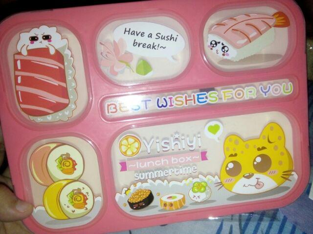 Kotak Makan Kotak Bekal 6 Sekat Lunch Box Yooyee
