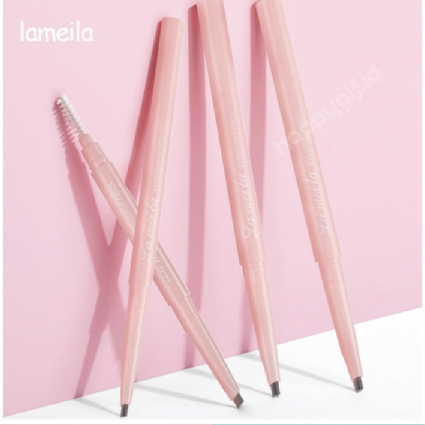 LAMEILA PENSIL ALIS 2 IN 1 KEPALA GANDA EYEBROW LA024