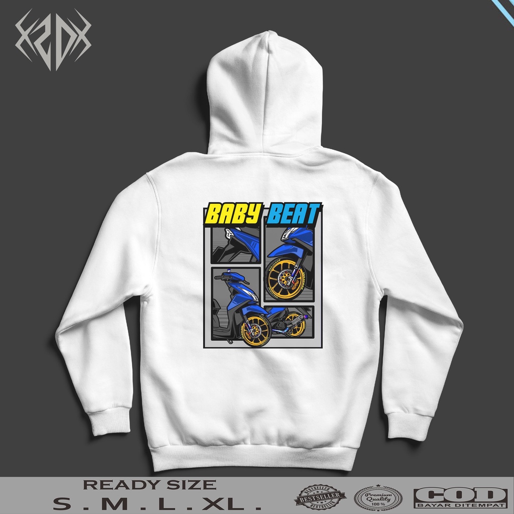JAKET HODDIE HONDA BEAT BABY BEAT SERIES 01 DEPAN / JAKET PRIA / HOODIE PRIA / JAKET KEREN