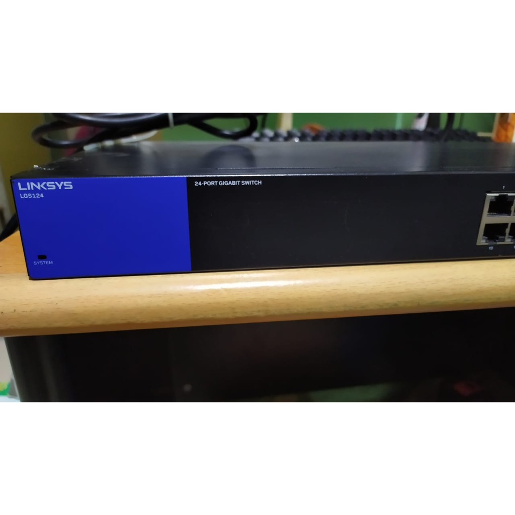 linksys lgs124 24-port Gigabit bekas
