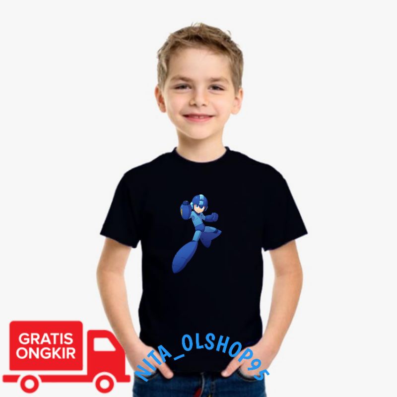 baju anak megaman Mega man , baju anak karakter