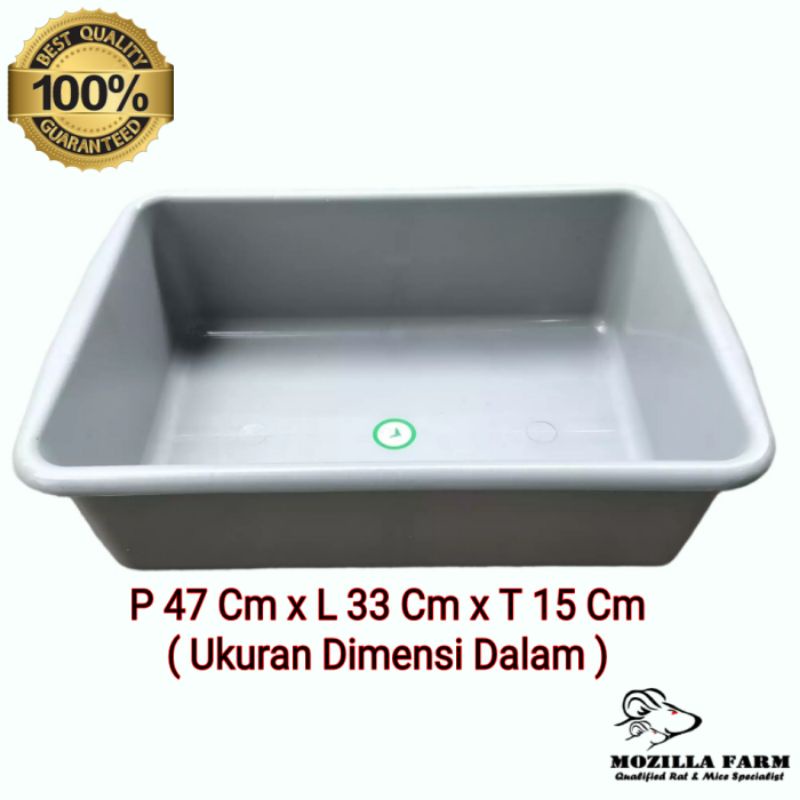 Baskom Kotak Plastik Ukuran Besar / Large