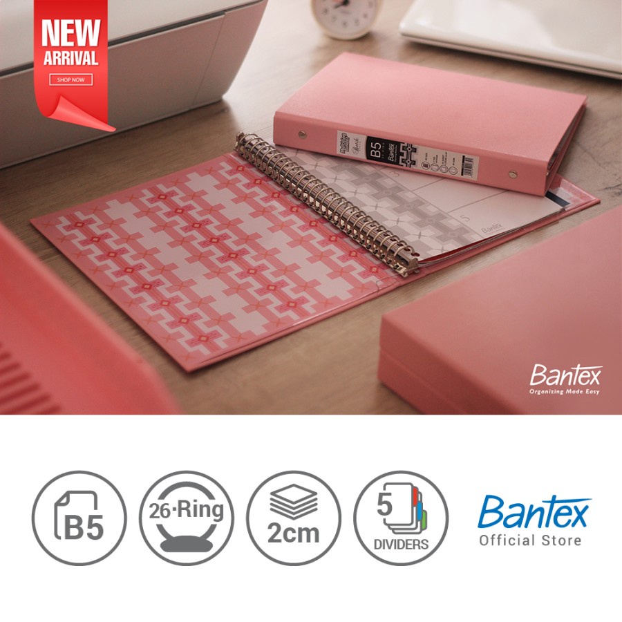 Bantex B5 PP Multi Ring Binder 26 Hole 1336