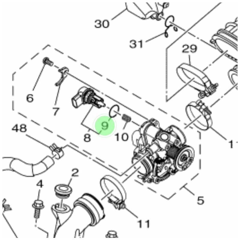 SEAL SIL ORING O RING ISC MIO J GT FINO F1 N-MAX XEON AEROX ORIGINAL ORI YAMAHA