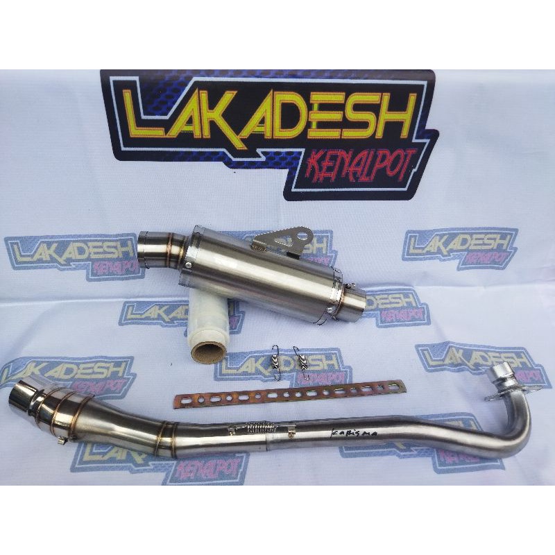 KNALPOT POLOS/LASER NAMA BULAT ALL BEBEK (INLET 50) SUPRA JUPITER REVO VEGA KHARISMA SMASH SHOGUN BLADE DLL