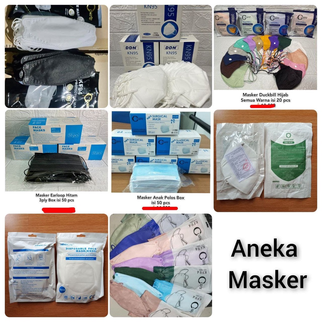 Masker KF94 Earloop Duckbill Hijab KN95