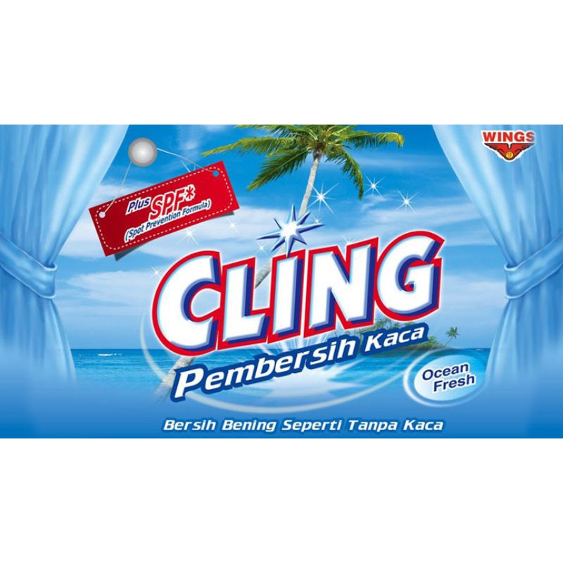 cling pembersih kaca botol
