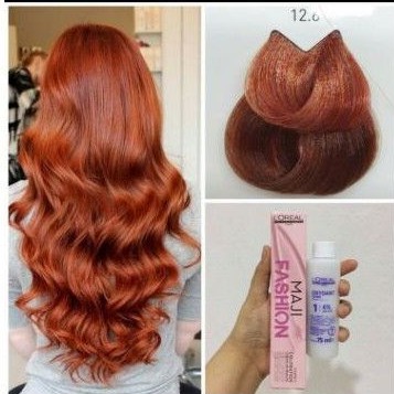 cat rambut loreal maji fashion MAJIFASHION 12.6 + oxidant pewarna rambut loreal