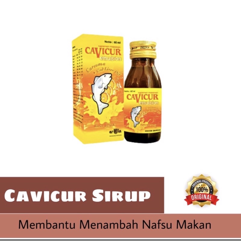 CAVICUR vitamin untuk anak penambah nafsu makan
