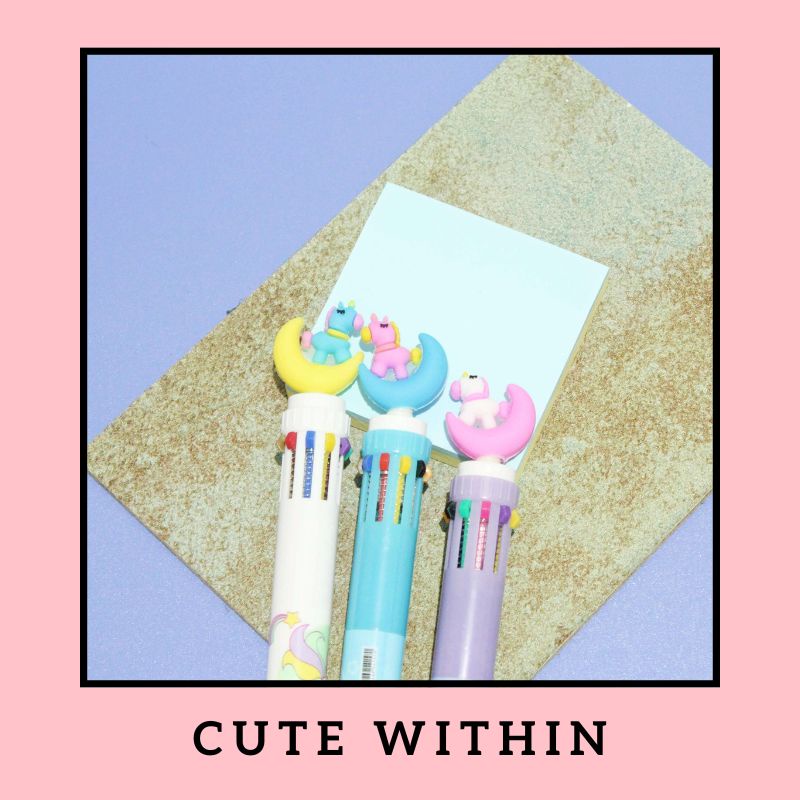 

Pulpen cetek 10 warna - UNICORN RANDOM - pena lucu pen gel bolpoin bulpen warna warni unik alat tulis hadiah anak sekolah & kantor stationery cute karakter kartun