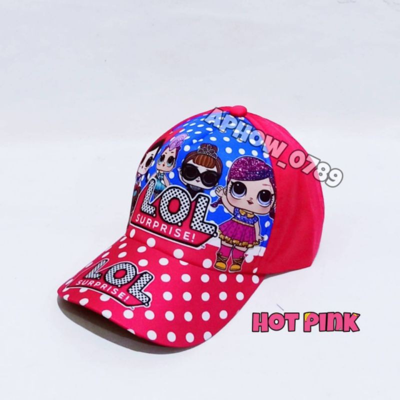 TOPI ANAK PEREMPUAN KARAKTER BT21 /LOL DAN UNICORN TOPI PRINTING MURAH