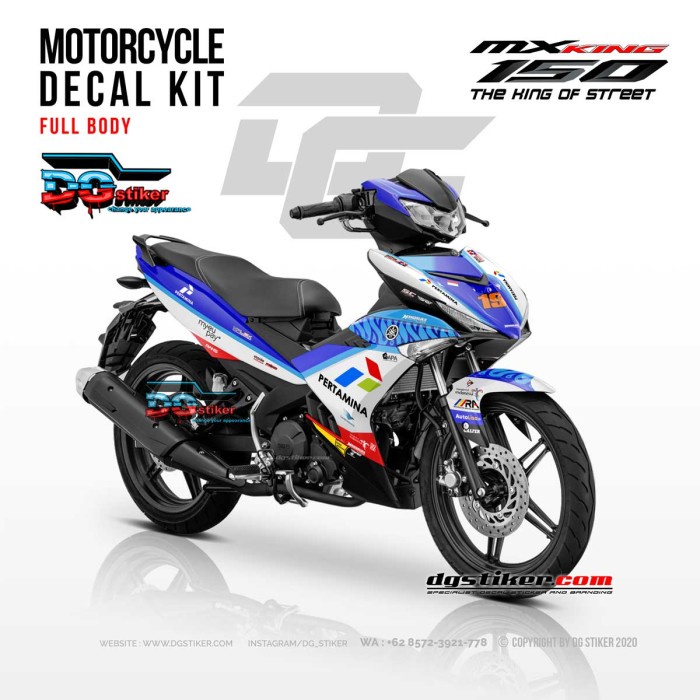 Decal Striping Mx King Mandalika Racing