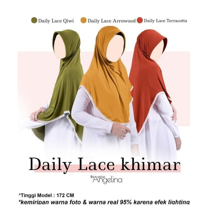 READY!!! Daily Khimar Atelier Angelina