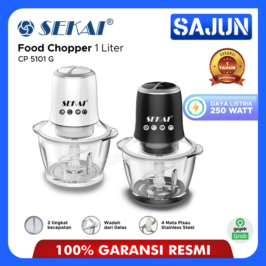 SEKAI Food Chopper 1 Liter CP5101G Penggilling Daging CP-5101G