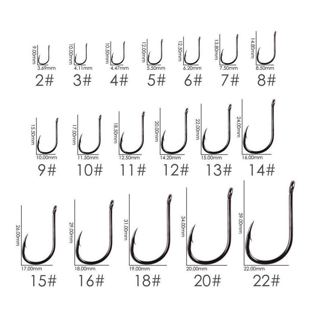 Lanfy Carp Eyed Fishing Hook Lingkaran Lure Hooks Fish Hook Barbed Hooks Aksesoris Pancing Single Jig Curve Shank Hooks