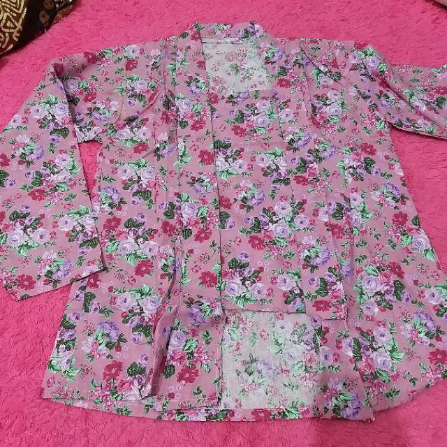 Blouse Kutubaru Pastel Bunga Shabby Chic Floral Instan Bridesmaids Seragam Kondangan Wanita