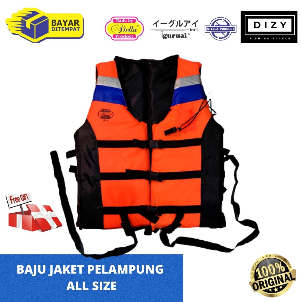 Mancing Baju Rompi Jaket Pelampung Keselamatan Dewasa Ori Life Jacket Watersports Memancing Berperah