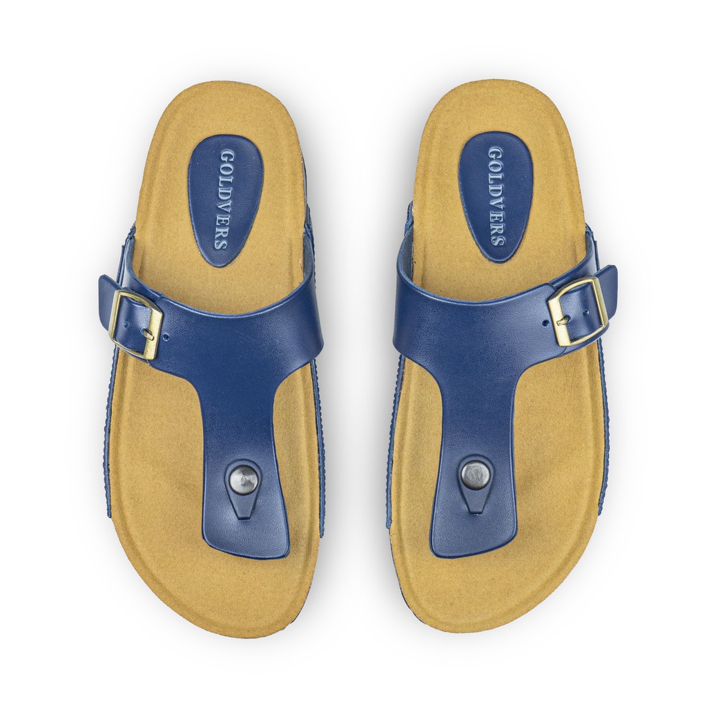 Sandal Casual Pria Dan Wanita Semi Kulit Sintetis T Bar Strep Lembut Kekinian Sythentic Rubber Nyaman