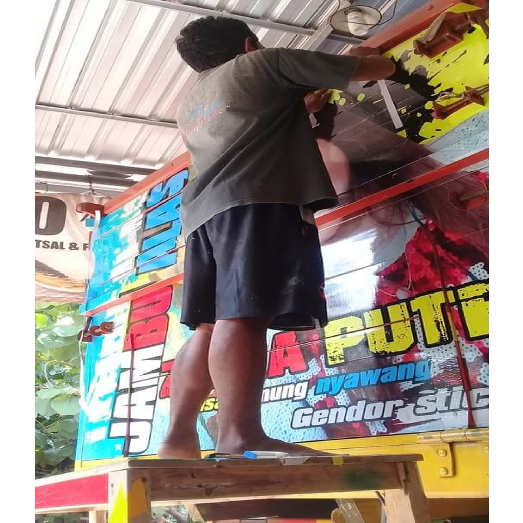 Stiker Decal Bak Belakang Truk Canter Stiker Bak Truk Giga Stiker Decal Bak k.014