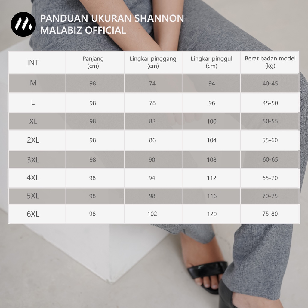 SHANNON GREY - Celana Kantor Wanita Slim Fit Bahan Stretch dan Tebal Celana Formal Wanita Celana Panjang wanita Hitam Celana Dasar Wanita Basic Standar Kerja Malabiz