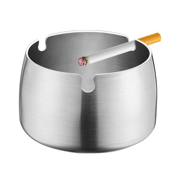 Asbak Rokok Stainless Ashtray 8 Cm