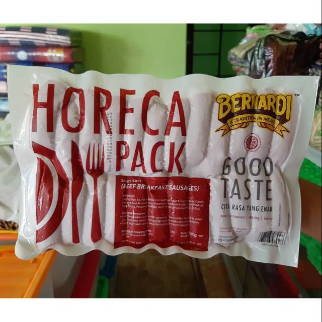 

Bernardi HORECA 1kg beef breakfast sausage /sosis sapi premium