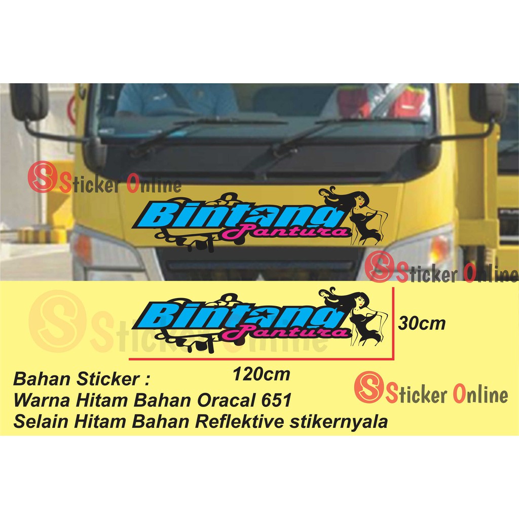 

Sticker Cutting Truck Bintang Pantura