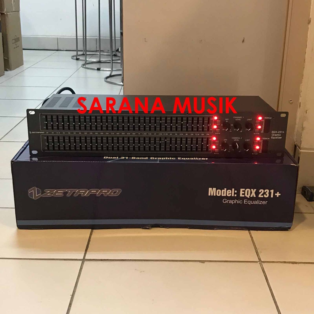 EQ ZETAPRO EQX231+ EQX-231+ ZETAPRO EQUALIZER EQX 231+ SUB Limiter