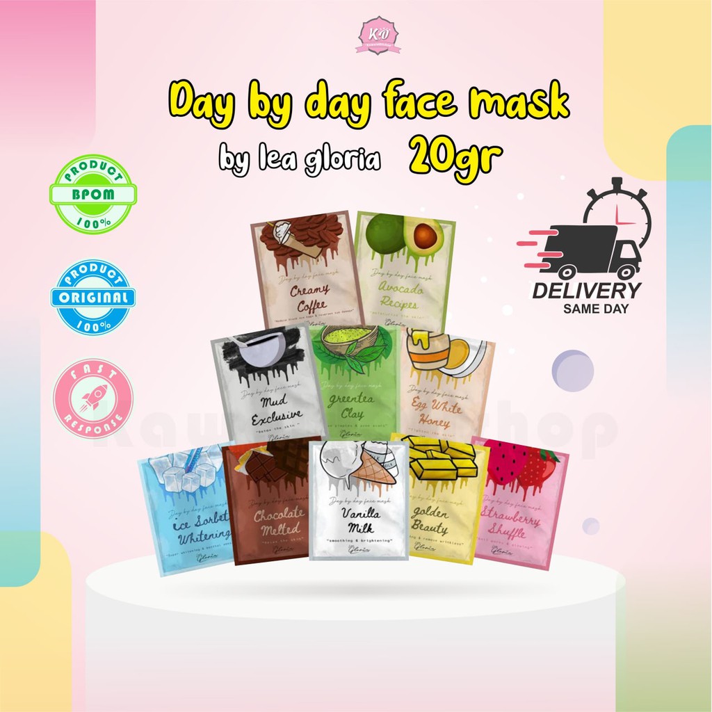 MASKER BUBUK BY LEA GLORIA 20GR BPOM / FACE MASK BUBUK / MASKER BUBUK LEA GLORIA BPOM