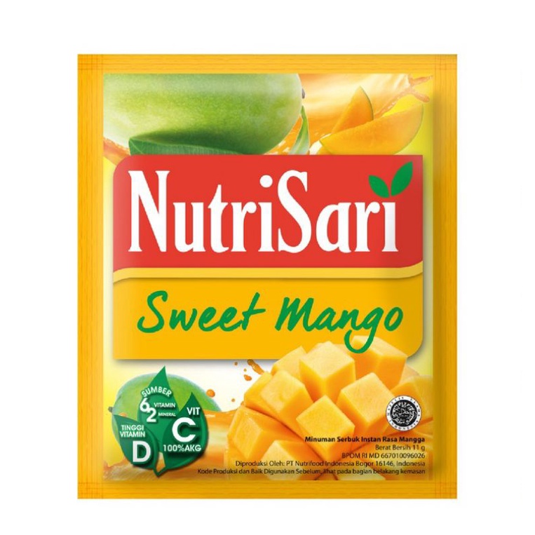 

Nutrisari Sweet Manggo - Minuman Buah Vit C 10's