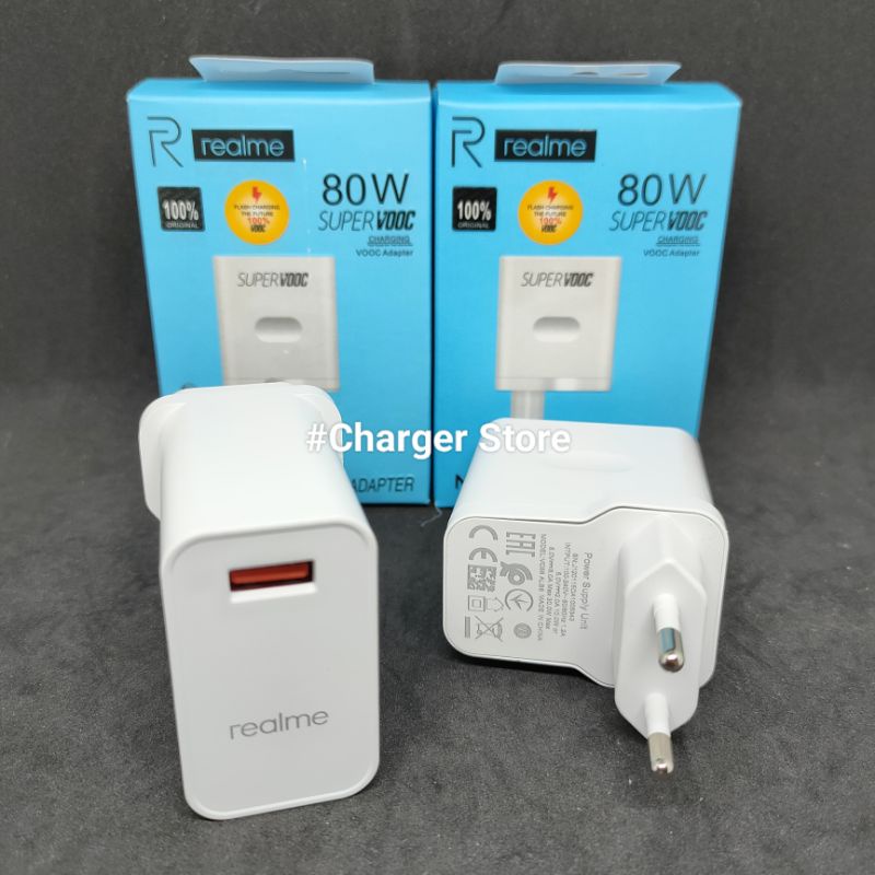 Adaptor Batok Charger Realme 80W SUPER VOOC Fast Charging