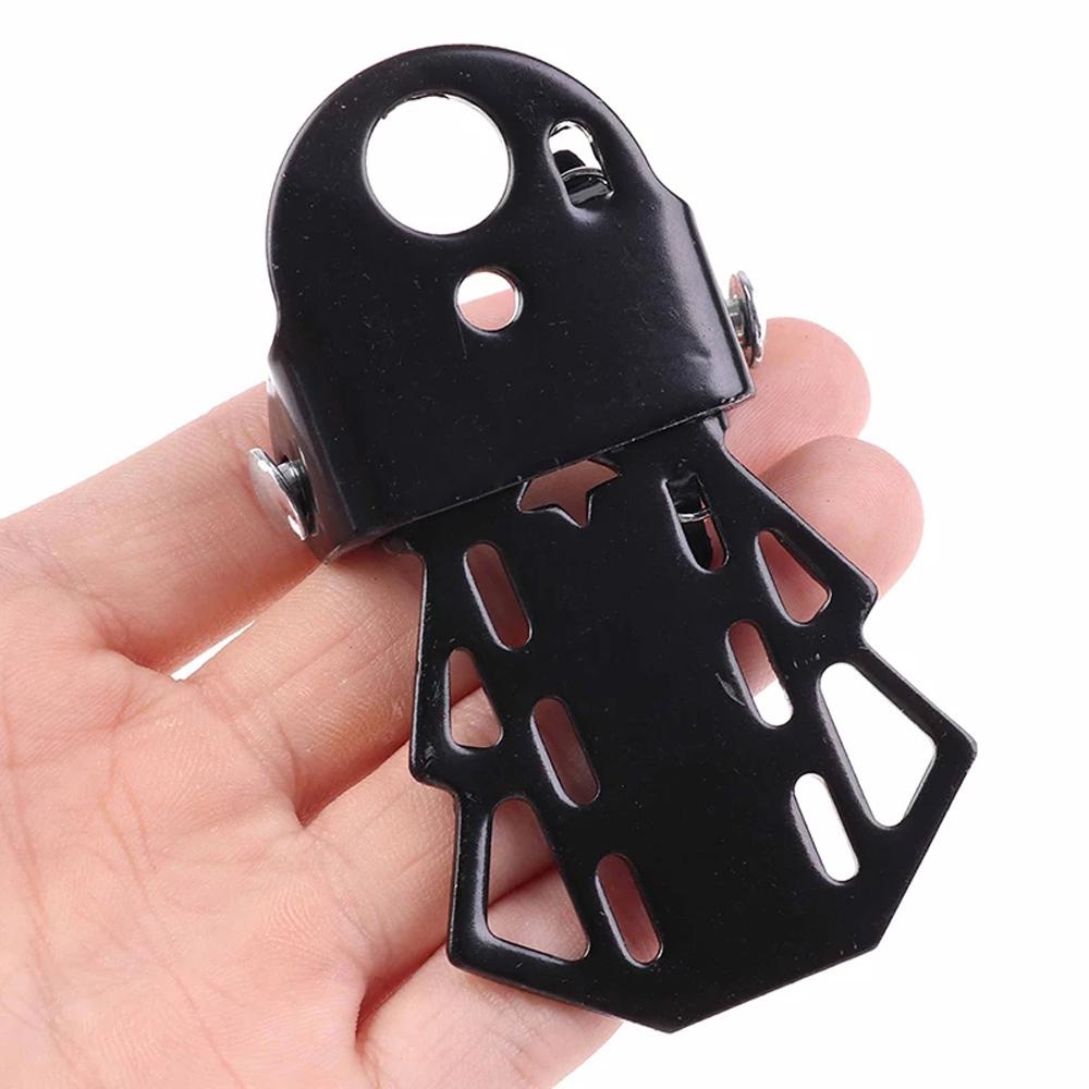 Lanfy Pedal Sepeda Aksesoris Sepeda Bagian Sepeda Road Bike Metal Hitam Folding Bicycle Foot Pegs