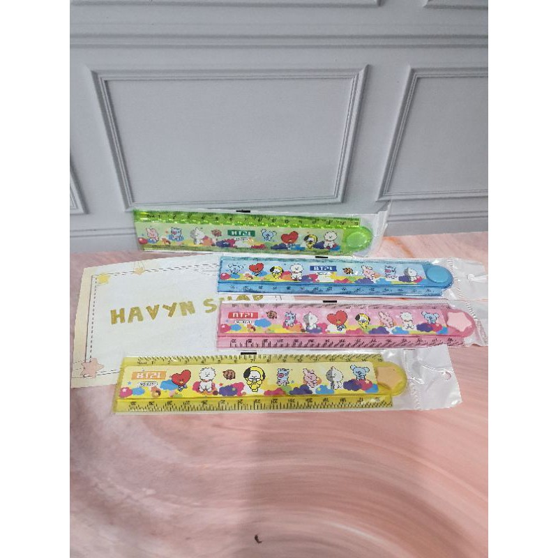 penggaris bisa di lipat 30cm/garisan lipat-BT21