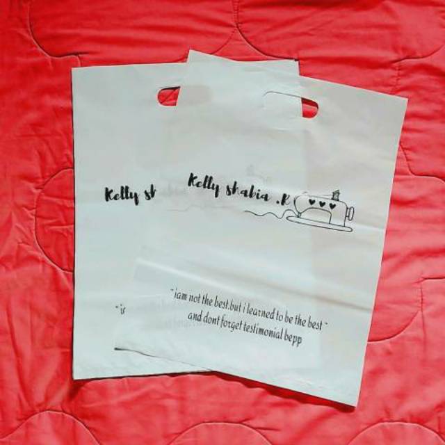  Kantong Plastik Sablon  Plong HD 30x40 25x35 20x30 