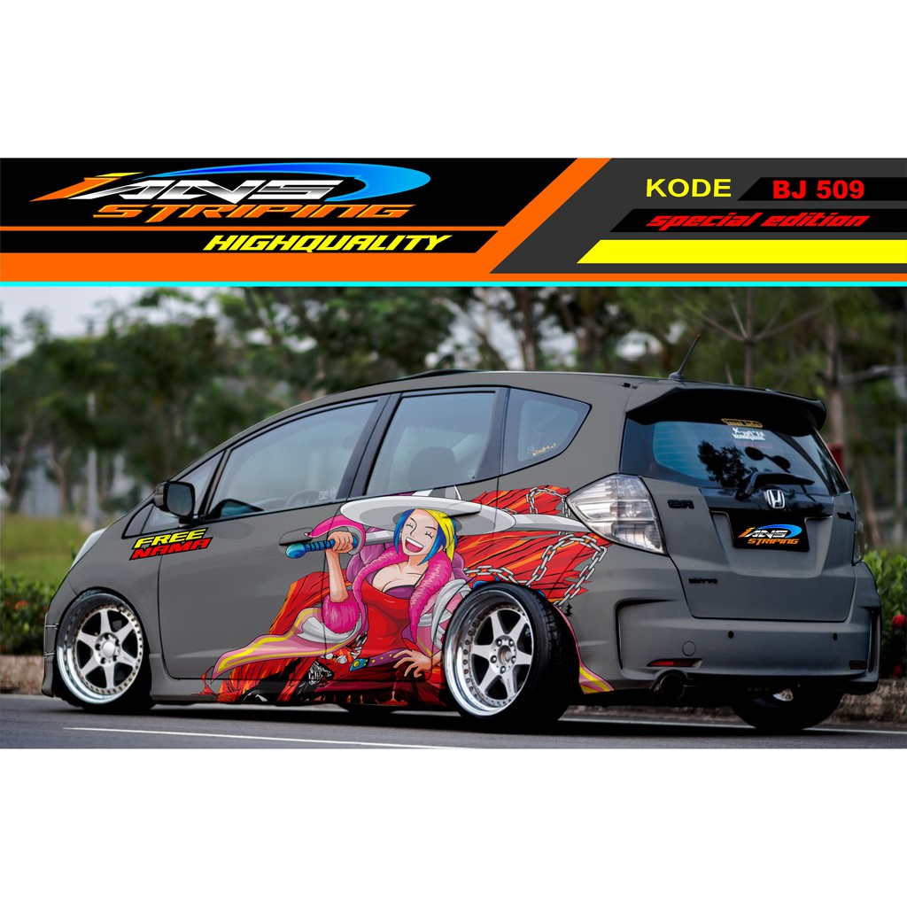 STICKER MOBIL HONDA JAZZ BRIO SIGRA AGYA SWIFT YARIS / DECAL STICKER MOBIL / STIKER MOBIL VARIASI